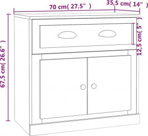 vidaXL Szafki, 2 szt., szarość betonu 9