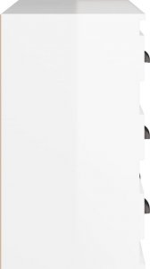 vidaXL Szafka, biała z połyskiem, 70x35,5x67,5 cm 7