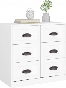 vidaXL Szafka biała 70x35,5x67,5 cm 4