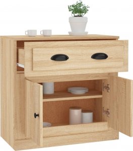 vidaXL Szafka, dąb sonoma, 70x35,5x67,5 cm 5