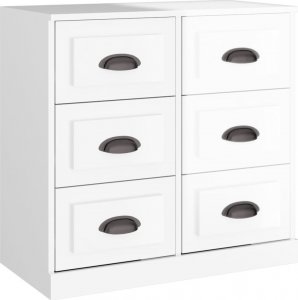 vidaXL Szafki, 2 szt., białe z połyskiem, materiał drewnopochodny 6