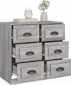 vidaXL Szafka, szary dąb sonoma, 70x35,5x67,5 cm 5