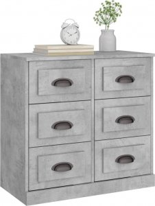 vidaXL Szafka, szarość betonu, 70x35,5x67,5cm 4