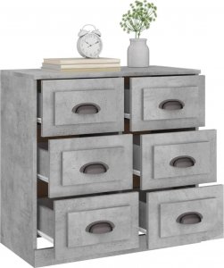 vidaXL Szafka, szarość betonu, 70x35,5x67,5cm 5