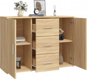 vidaXL Szafka, dąb sonoma, 91x29,5x65 cm 5