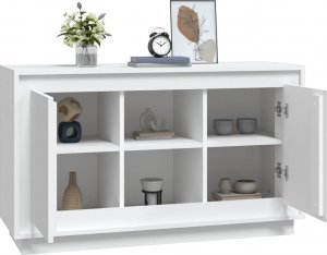 vidaXL Szafka, biała, 102x35x60 cm 4