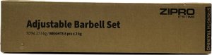 Zipro Sztanga SQUARE z regulowanym obciążeniem 26,5 kg 11