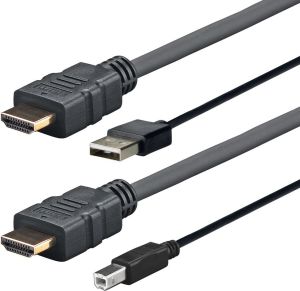 Kabel USB VivoLink USB-A + HDMI - micro-B + HDMI 3 m Czarny (PROHDMIUSBAB3) 1
