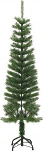 vidaXL smukła choinka ze stojakiem 150 cm PE 2