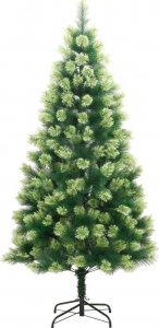 vidaXL Sztuczna choinka zawiasowa ze stojakiem, 150 cm 2