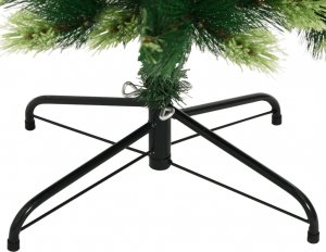 vidaXL Sztuczna choinka zawiasowa ze stojakiem, 150 cm 6