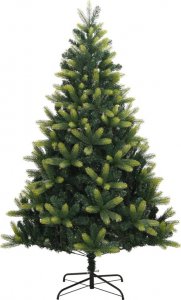 vidaXL Sztuczna choinka zawiasowa ze stojakiem, 150 cm 2