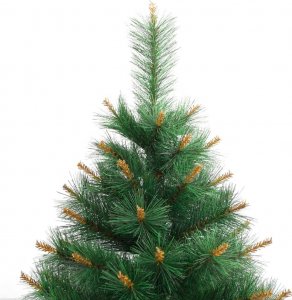 vidaXL Sztuczna choinka zawiasowa ze stojakiem, 210 cm 4