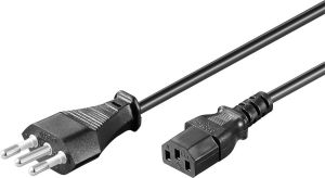 Kabel zasilający MicroConnect Wtyk włoski - C5, 5m (PE100850) 1