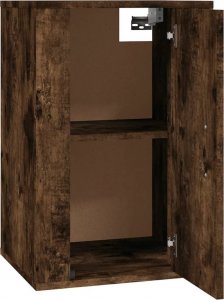 vidaXL Wiszące szafki TV, 2 szt., przydymiony dąb, 40x34,5x60 cm 8