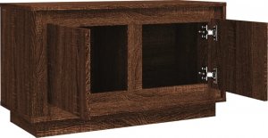 vidaXL Szafka pod telewizor, brązowy dąb, 80x35x45 cm 7