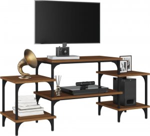 vidaXL Szafka pod telewizor, brązowy dąb, 117x35x52 cm 4