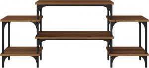 vidaXL Szafka pod telewizor, brązowy dąb, 117x35x52 cm 5