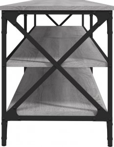 vidaXL Szafka pod telewizor, szary dąb sonoma, 180x40x50 cm 6