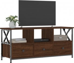 vidaXL Szafka pod telewizor, brązowy dąb, 102x33x45 cm 3