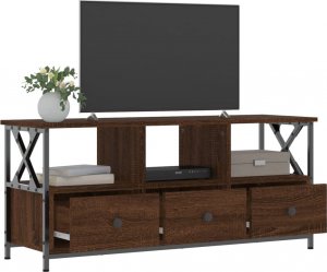 vidaXL Szafka pod telewizor, brązowy dąb, 102x33x45 cm 4