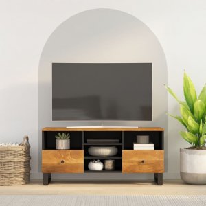 vidaXL Szafka pod TV, 100x33x46 cm, mango i materiał drewnopochodny 1