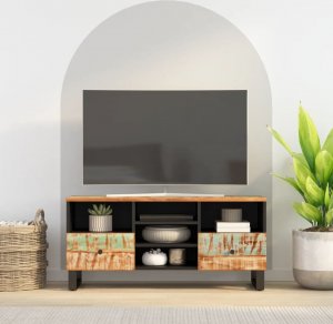 vidaXL Szafka pod TV, 100x33x46 cm, drewno i materiał drewnopochodny 1