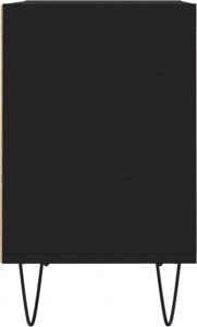vidaXL Szafka pod TV, czarna, 69,5x30x50 cm 5