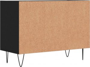 vidaXL Szafka pod TV, czarna, 69,5x30x50 cm 6