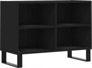 vidaXL Szafka pod TV, czarna, 69,5x30x50 cm 2