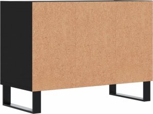 vidaXL Szafka pod TV, czarna, 69,5x30x50 cm 6