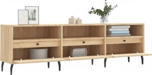 vidaXL Szafka pod TV, dąb sonoma, 150x30x44,5 cm 4