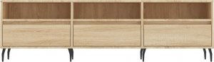 vidaXL Szafka pod TV, dąb sonoma, 150x30x44,5 cm 5