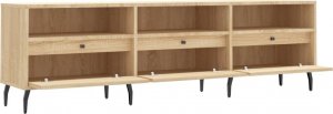 vidaXL Szafka pod TV, dąb sonoma, 150x30x44,5 cm 6