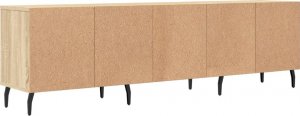 vidaXL Szafka pod TV, dąb sonoma, 150x30x44,5 cm 8