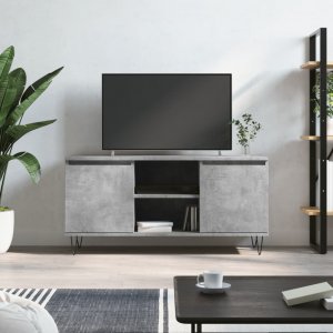 vidaXL Szafka pod TV, szarość betonu, 104x35x50 cm 1