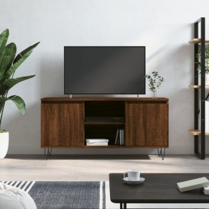 vidaXL Szafka pod telewizor, brązowy dąb, 104x35x50 cm 1