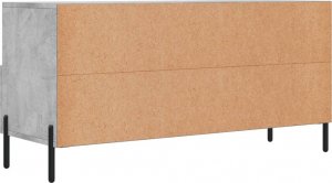 vidaXL Szafka pod telewizor, szarość betonu, 102x36x50 cm 8