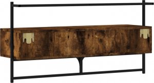 vidaXL Szafka pod telewizor, ścienna, przydymiony dąb, 100,5x30x51 cm 8