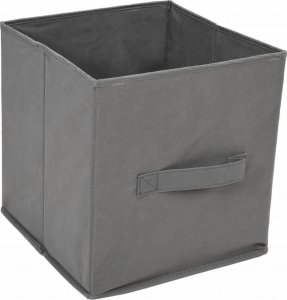 vidaXL Szafka z 4 koszami z tkaniny, szara, 63x30x71 cm, stal 5