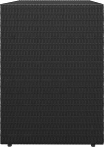 Szafa ogrodowa vidaXL Szafka ogrodowa, czarna, 100x55,5x80 cm, rattan PE 5