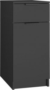 vidaXL Szafka pod biurko, czarna, 33,5x50x75 cm 2