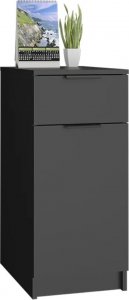 vidaXL Szafka pod biurko, czarna, 33,5x50x75 cm 4