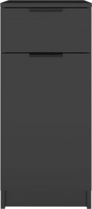 vidaXL Szafka pod biurko, czarna, 33,5x50x75 cm 6
