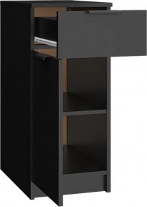 vidaXL Szafka pod biurko, czarna, 33,5x50x75 cm 7