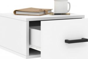 vidaXL Wiszące szafki nocne, 2 szt., białe, 35x35x20 cm 4