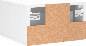 vidaXL Wiszące szafki nocne, 2 szt., białe, 35x35x20 cm 9