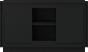 vidaXL Szafka, czarna, 102x35x60 cm, materiał drewnopochodny 5