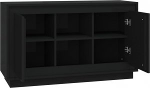 vidaXL Szafka, czarna, 102x35x60 cm, materiał drewnopochodny 6
