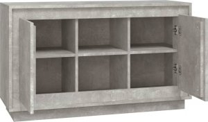vidaXL Szafka, szarość betonu, 102x35x60 cm, materiał drewnopochodny 6